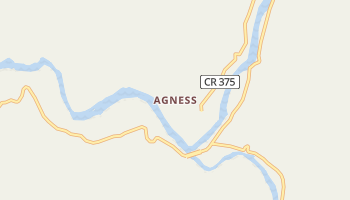 Agness, Oregon map