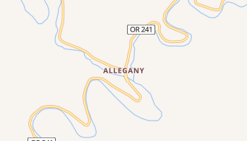 Allegany, Oregon map