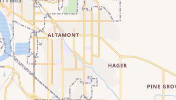 Altamont, Oregon map