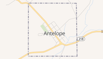 Antelope, Oregon map