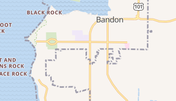 Bandon, Oregon map