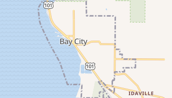 Bay City, Oregon map