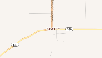 Beatty, Oregon map