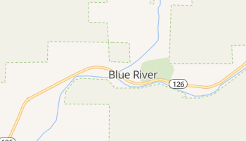 Blue River, Oregon map