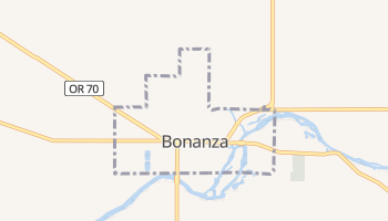 Bonanza, Oregon map