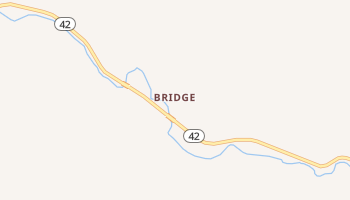 Bridge, Oregon map