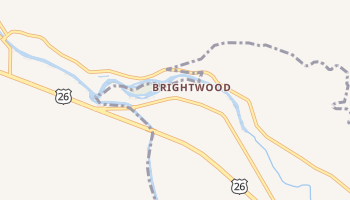 Brightwood, Oregon map