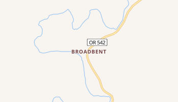 Broadbent, Oregon map
