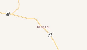 Brogan, Oregon map