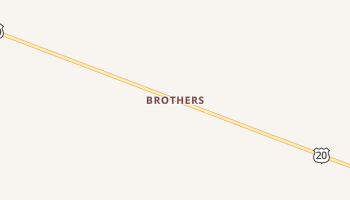 Brothers, Oregon map