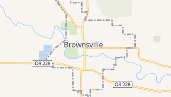 Brownsville, Oregon map