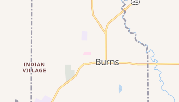 Burns, Oregon map