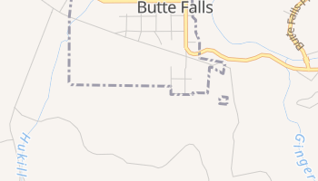 Butte Falls, Oregon map