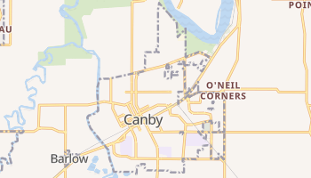 Canby, Oregon map