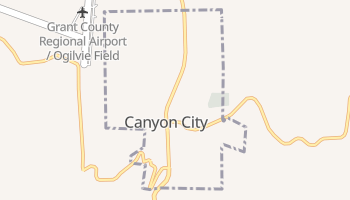 Canyon City, Oregon map