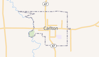 Carlton, Oregon map