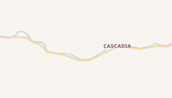 Cascadia, Oregon map