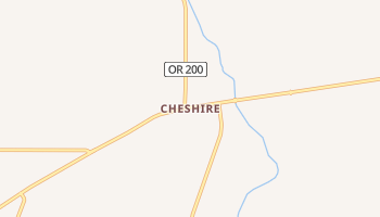 Cheshire, Oregon map