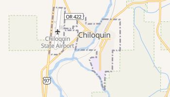 Chiloquin, Oregon map