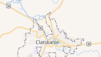 Clatskanie, Oregon map