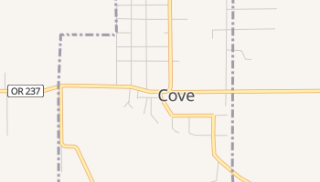 Cove, Oregon map