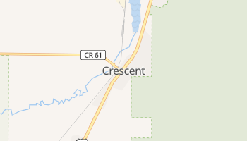 Crescent, Oregon map