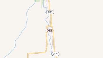 Dee, Oregon map
