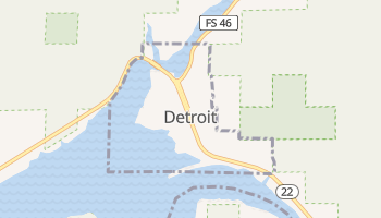 Detroit, Oregon map