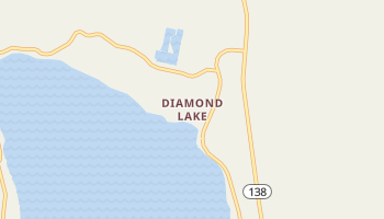 Diamond Lake, Oregon map