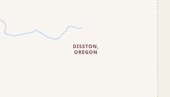 Disston, Oregon map