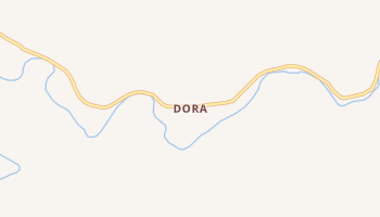 Dora, Oregon map