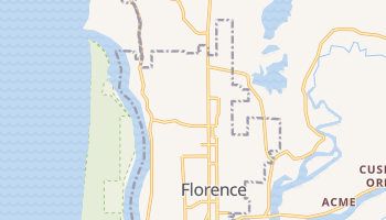 Florence, Oregon map