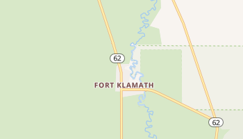Fort Klamath, Oregon map