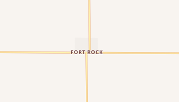 Fort Rock, Oregon map