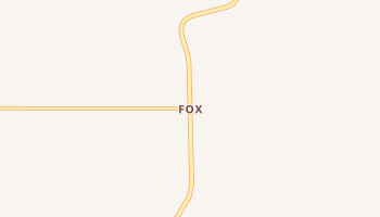 Fox, Oregon map