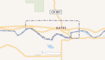 Gates, Oregon map
