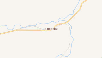 Gibbon, Oregon map