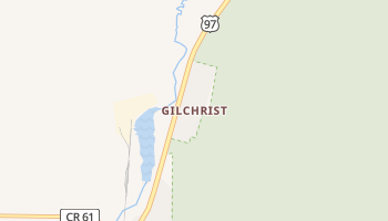 Gilchrist, Oregon map