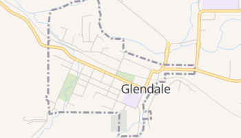 Glendale, Oregon map