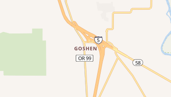 Goshen, Oregon map