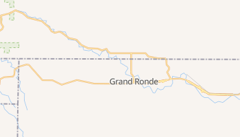 Grand Ronde, Oregon map