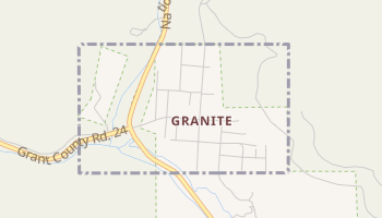 Granite, Oregon map