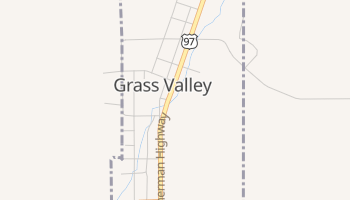 Grass Valley, Oregon map