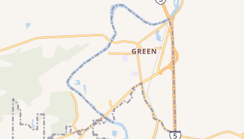 Green, Oregon map