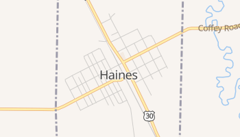 Haines, Oregon map