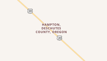 Hampton, Oregon map
