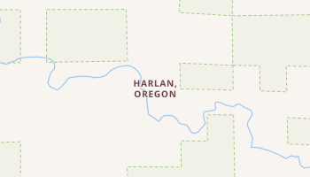 Harlan, Oregon map