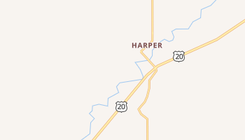 Harper, Oregon map