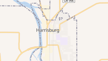Harrisburg, Oregon map