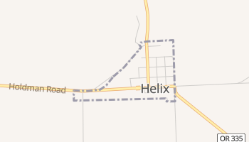 Helix, Oregon map